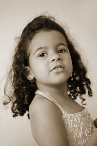 jolie enfant métisse