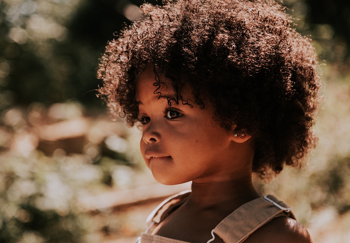 Produits capillaires pour enfants aux cheveux bouclés et afro